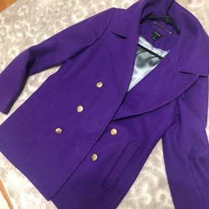 Beautiful purple J Crew peacoat